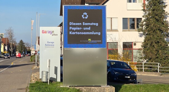 Digitale Informationstafel Bergbahnen LED Screen Bergbahnen