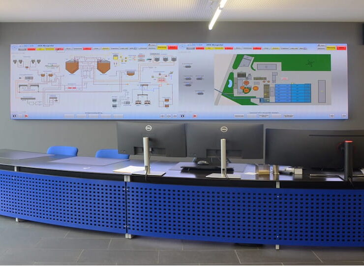LED-Screen für Kommandoraum