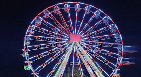 LED Screen faltbar an Riesenrad led screen faltbar für Transport an Riesenrad